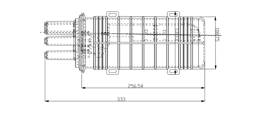 High Quality Impact Material Fiber Optic Joint Closure Used In Duct , Buried , Overhead