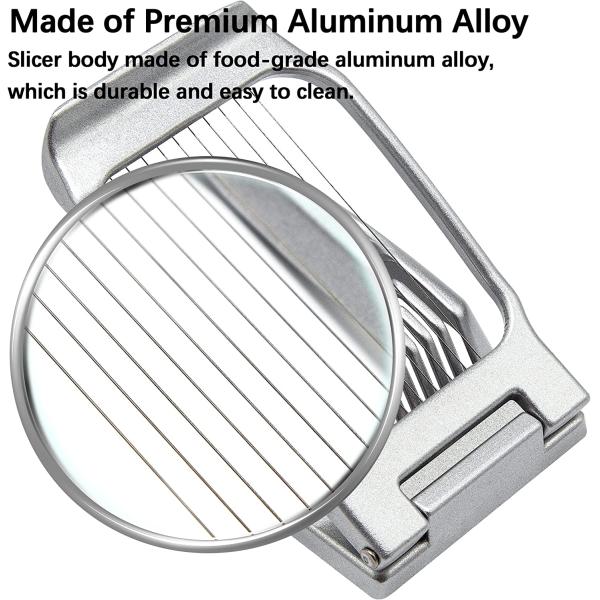 Stainless Steel Egg Slicer for Perfectly Sliced Boiled Eggs and Juicy Strawberries