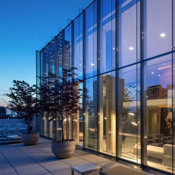 ODM Aluminum Curtain Walls Fireproof Relective Tempered Glass