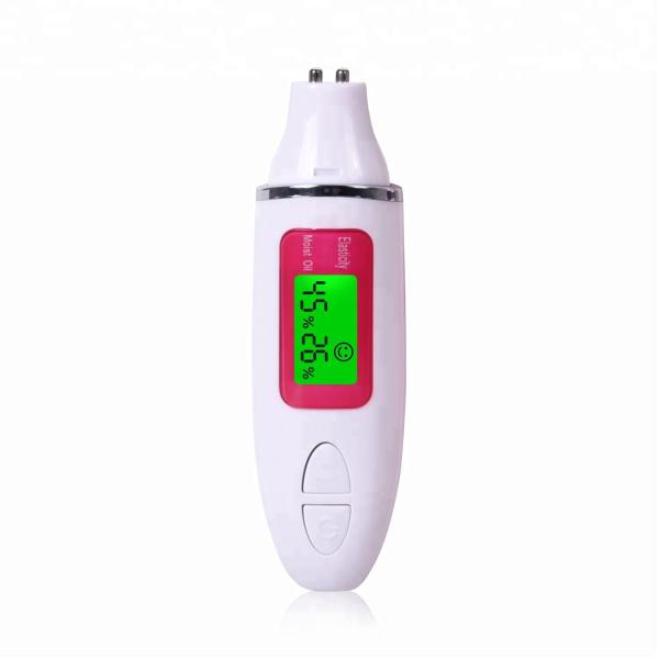 LCD Screen Digital Skin Analyzer / White Digital Skin Moisture Meter