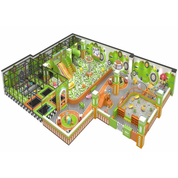 Custom Macaron Home Indoor Family Entertainment Center Villa Soft Playground