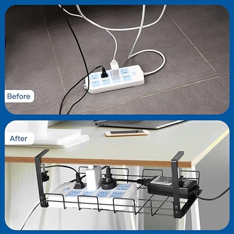 Office Electric Wire Organizer Tray Нескладываемая стойка для беззаботного управления проводами
