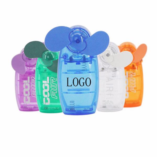 Transparent Mini fan Cabinet Convenient Outdoor Fan Advertising Fan Logo Customized