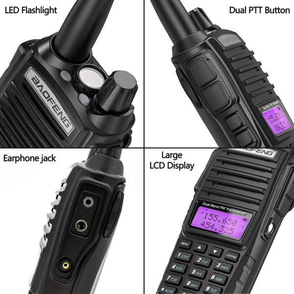 Baofeng UV-82 Handheld Walkie Talkie GMRS Communication Two Way Radio with Long Range