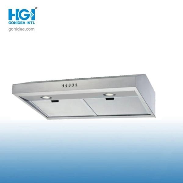 Wall Mounted Ventilator Slim Cooker Hood Silver Kitchen Appliance