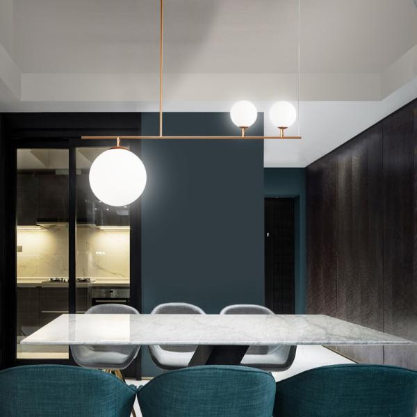 Nordic glass chandelier Modern molecule light gold luxury Ball Light(WH-MI-270)