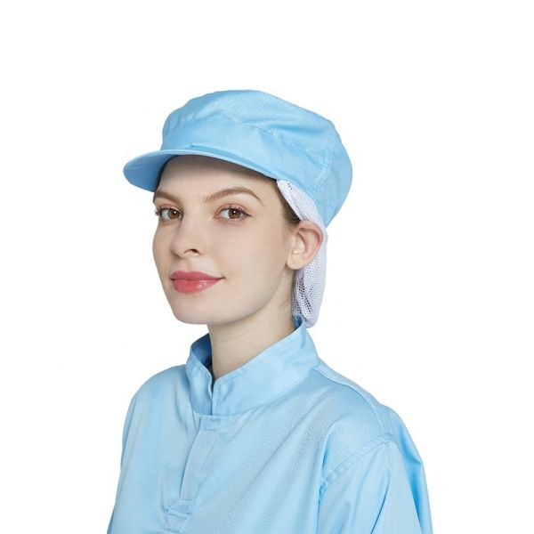Lightweight Polyester-Cotton Food Processing Hat One Size Fits All for Food Factory and Workshop