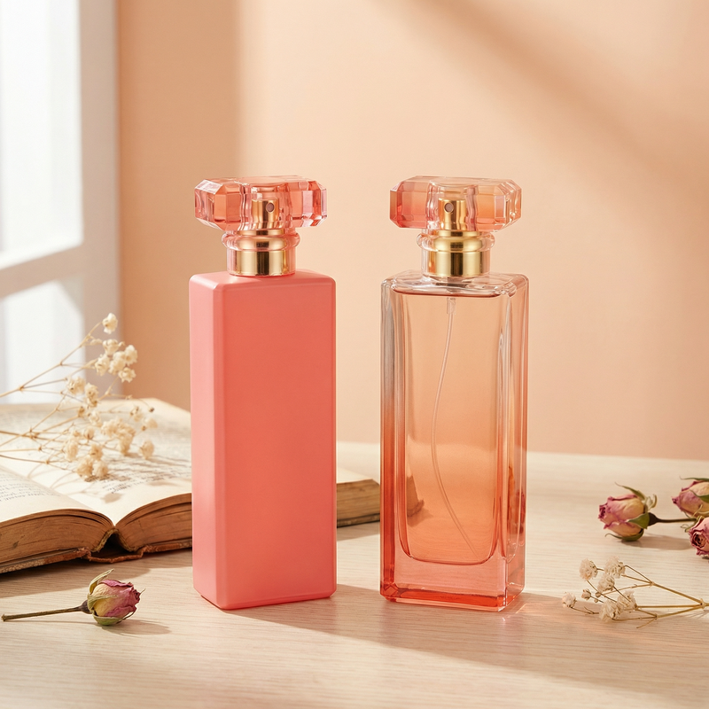 Anding Oem Bulk Custom Printing 100 ml Rectangle High End Refillable Spray Luxury Empty Glass Perfume Bottle