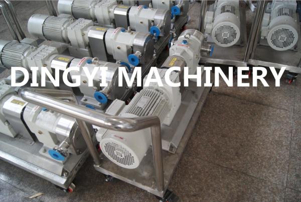 Food Grade Sanitary Rotary Lobe Pump , Rotary Gear Pump For Honey Yoghourt