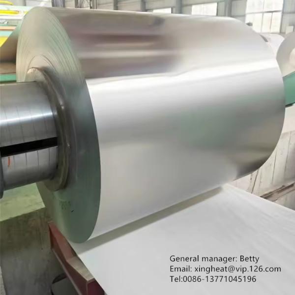 Coil d'étain électrolytique pour feuilles d'étain avec revêtement d'étain 5.6/5.6 et finition de surface mate
