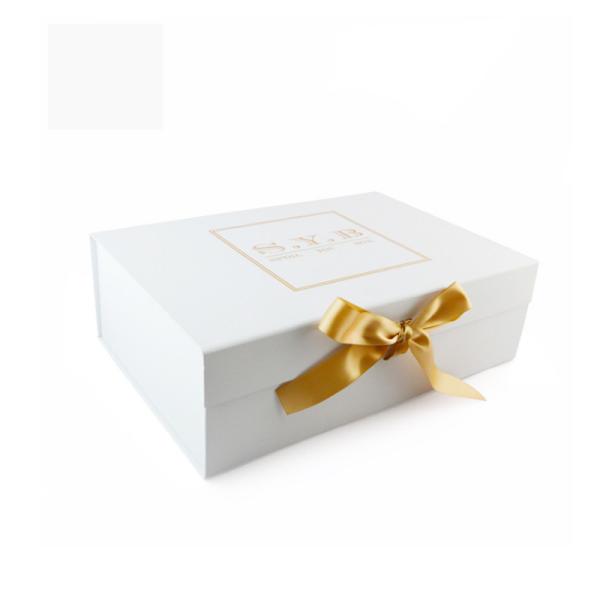SGS Recycled Button Closure 1000g Rigid Cardboard Foldable Gift Boxes