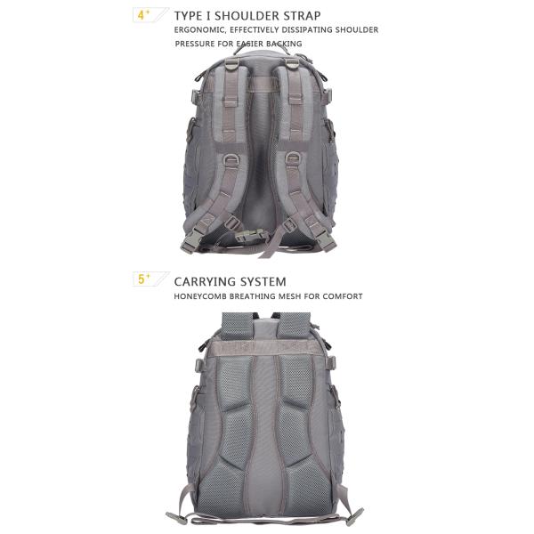 Outdoor Durable Camping Hiking Backpacks Molle Comfortable Waterproof Tactical Backpack