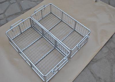cesta de fio de aço inoxidável do metal 304 316 316L com produto comestível de lustro