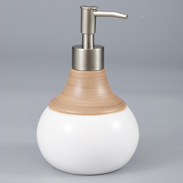 wooden white resin round soap dish for 5-star hotel bathroom accessories