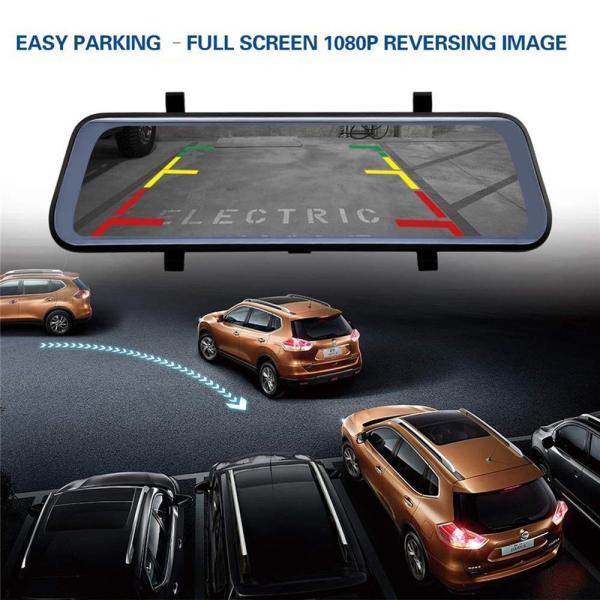 Streaming Media WDR 1080p Dash Cam Mirror DVR Full Hd 1080P 10 Inch