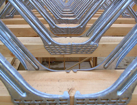 Logo personnalisé Galvanisé Z275 Joist en acier à tige ouverte pour la construction de cadre en bois Épaisseur 1,2 mm