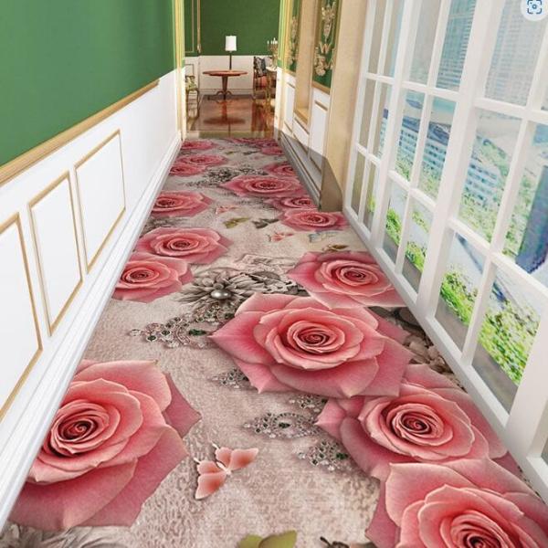3D Cut-To-Fit Commercial Floor Mat Entry Hallway Aisle Stair Carpet