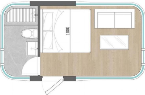 Luxury Modular Tiny Home with Galvanized Steel Frame, Panoramic Glass Design, and Smart Living System