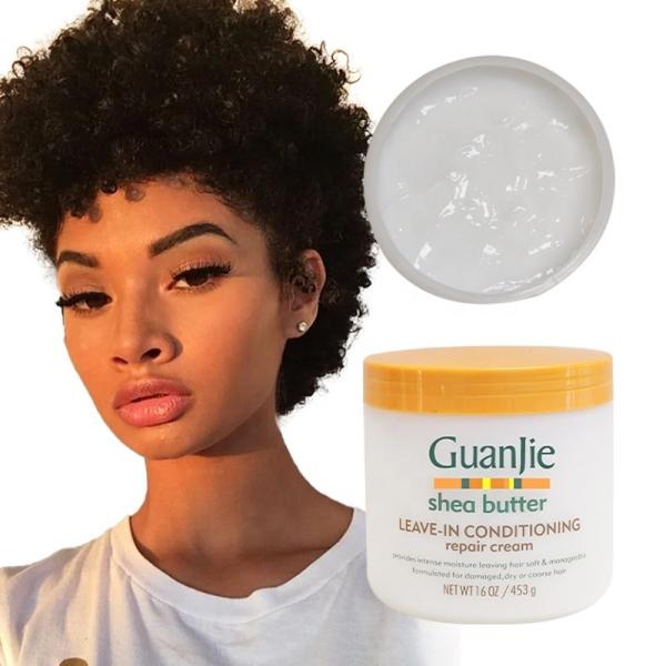 Leave-in Conditioning Argan Oil and Shea Butter Hair Repair Cream for Deep Penetration