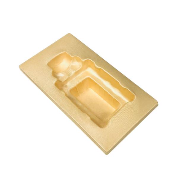High End Flocked Fabric Inserts For Liquor Gift Boxes Custom Mold Thermoforming Packaging