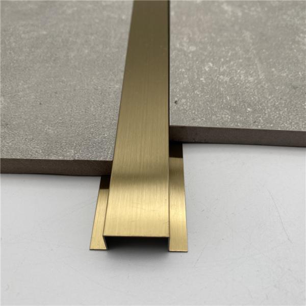 Fast Delivery New Trends Metal Rose Gold Aluminum Edge Profile Tile Trim For 9mm Tile Or Panels