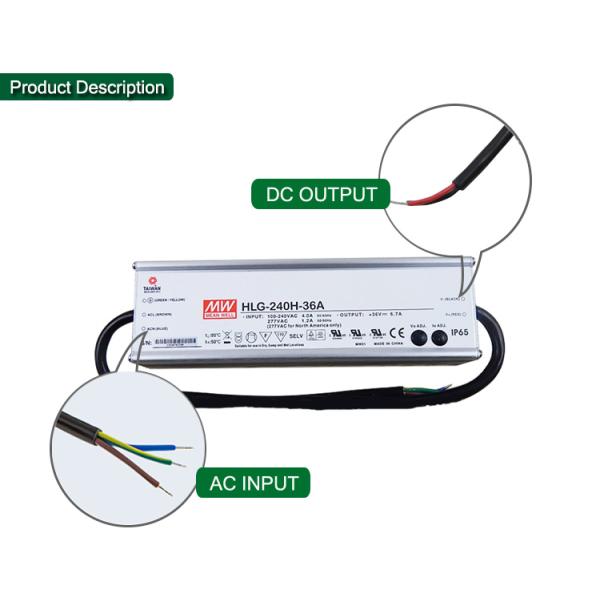 240 электропитание СИД напряжения тока в 36 в постоянн водоустойчивое для СИД освещая 90 до 305 ВПТ
