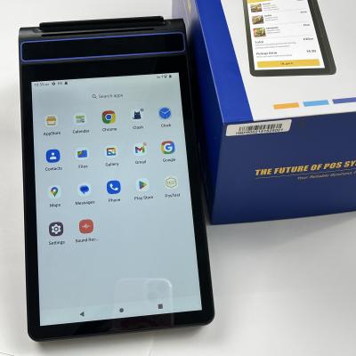 4GB 64GB Restaurant POS System NFC Wireless Payment Terminal 8 Inch For Restaurant