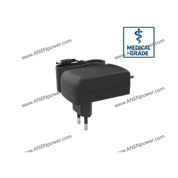 18W Medical Power Supply, 12V 1.5A / 5V 3A Output for Portable Patient Monitor