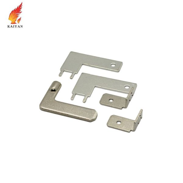 Stamped L-Shaped / Flag Terminal With Tin Or Nickel Plating For Electrical Connections