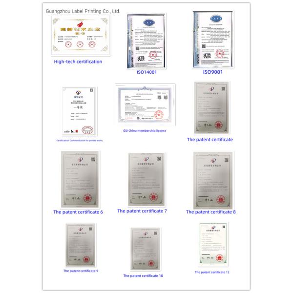 Самоклеящийся логотип Винная бутылка Этикетка водонепроницаемая ПВХ виниловая наклейка