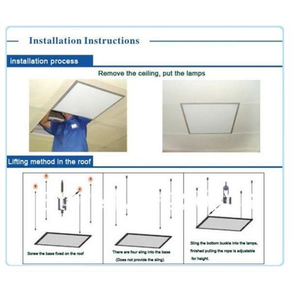 Recessed LED Flat Panel Light Fixture For Kitchen , Bathroom , Bedroom