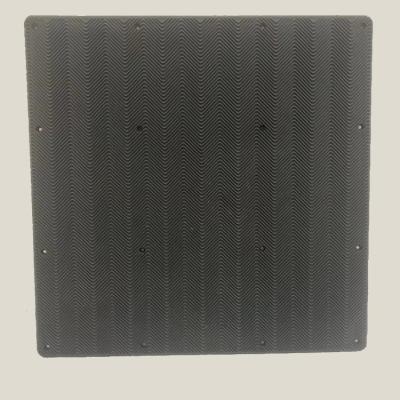 Black Equine Pool Mats Rubber Horse Stall Mats With Q235 Steel Plate