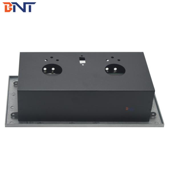 Hidden 3.5 Audio Desk Pop Up Sockets Black Matte ,  Power Supply Plug For Tabletop