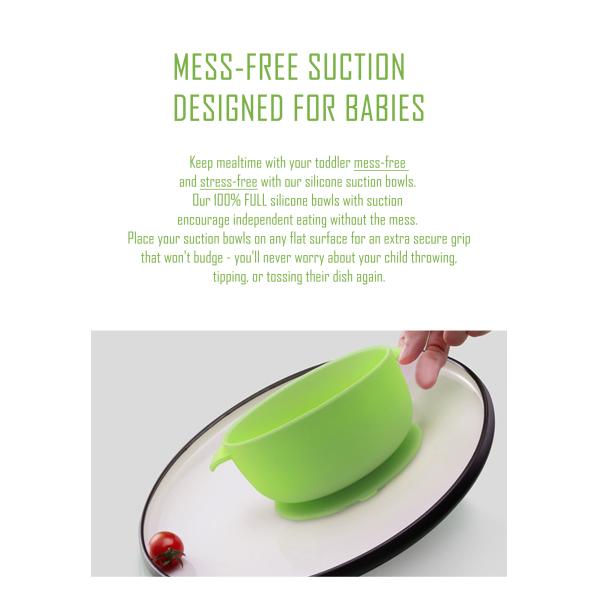 Food Degree Baby Silicone Food Bowl Suitable For Dishwasher FDA Approved