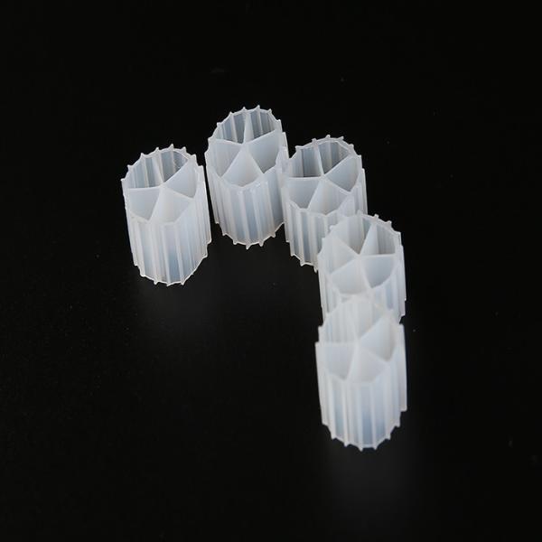 Consumo de mais baixa energia dos meios de filtro de Biocell da cama movente da água de esgoto tamanho de 10mm x de 7mm