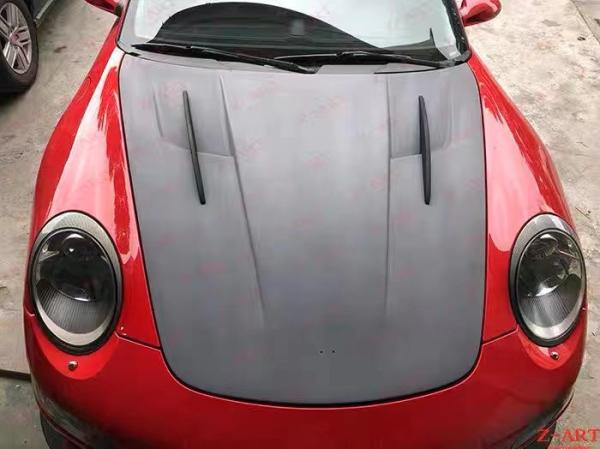 Nouveau produit Hood en fibre de carbone pour Porsche 911 997 911 997 Hatch moteur en fibre de carbone GT3 style