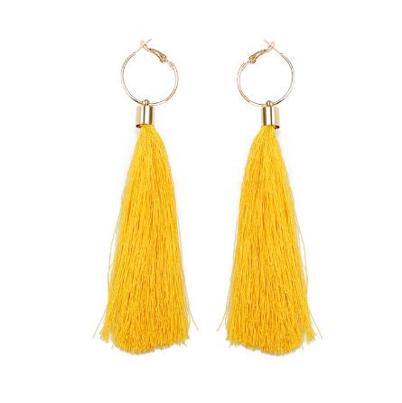 Lady's earrings tassel earrings