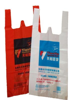 Recycled Reusable Colored Plastic Merchandise Bags For Grocery , Clothes Store