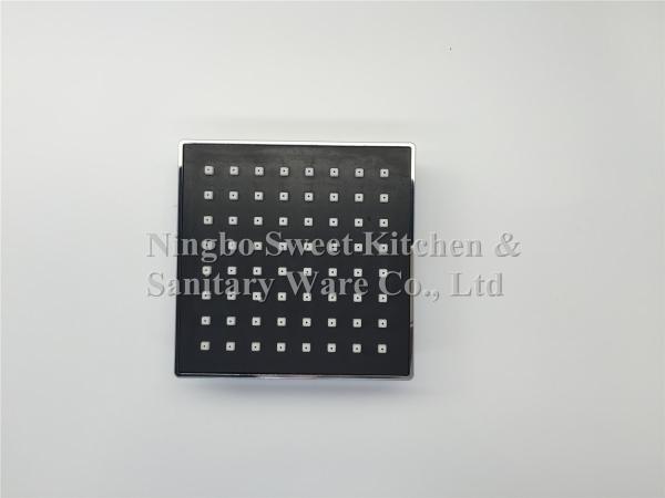ABS plastic material square chrome plating shower head overhead shower top shower rain shower three sizes