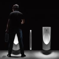 Modern Design Wall Mounted Sensor Urinal WC Bathroom Men Urinal Flush Ceramic Wall hung for Hotel Use