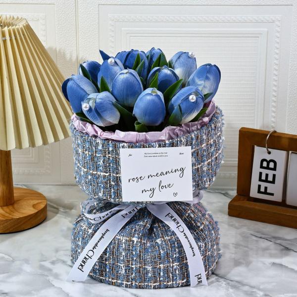 Tulip soap bouquet, small fragrance style, Qixi Festival, Valentine's Day, Teachers' Day gift for boyfriend and girlfriend, soap bouquet