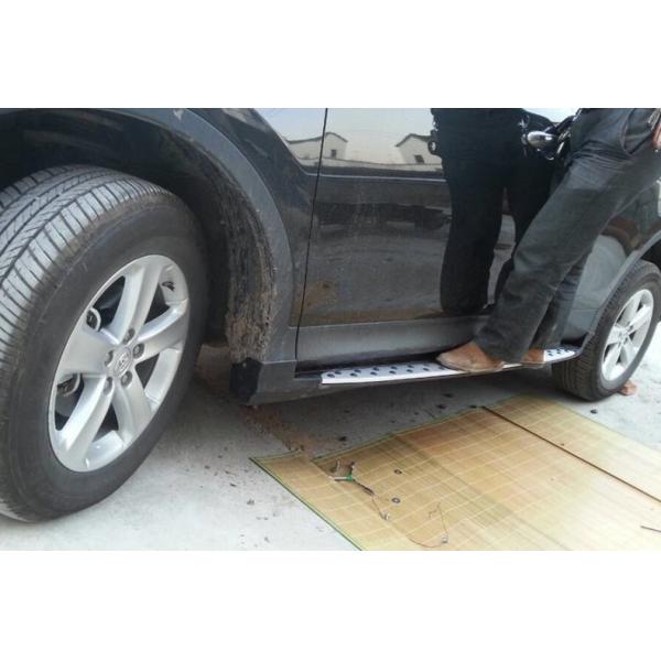 Tablas de correr de estilo granulado Barras de paso lateral automáticas para Toyota RAV4 2013 2014