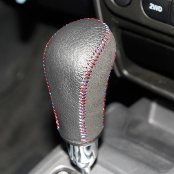 Suede Leather Gear Shift Knob Cover for Suzuki Jimny Swift Grand Vitara Automatic