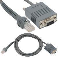 O varredor preto do código de barras de 2m cabografa RS232 o símbolo 2208 DS3608 D-Sub9 9pin ao RJ45