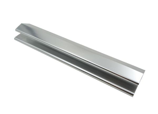 6000 Series Anodised Silver Polished Aluminium Extrusion Profile , Windows And Doors Aluminium Profile