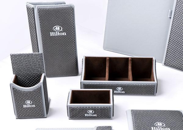 16*8*5cm Leather Set Tea Box Hotel Leather Products