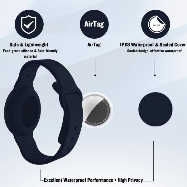 Waterproof Silicone Airtag Bracelet