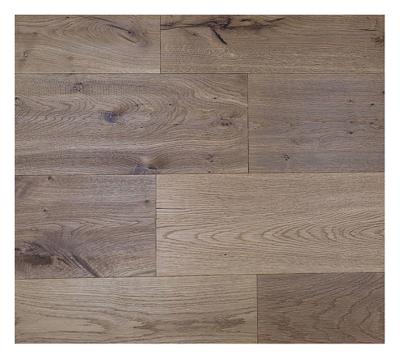 3-Layer European Engineered Oak Flooring 1900x190mm Handscraped Smoked
