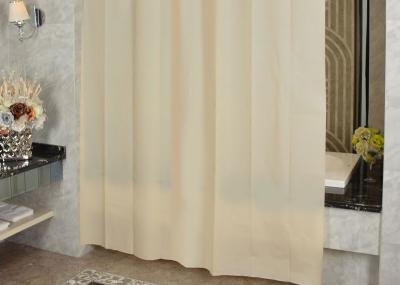 Ivory Shading Beautiful Shower Curtains Color Customized Mildewproof / Greaseproof