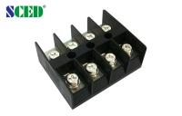 terminal de gran intensidad del negro de la PC de la manera del conector 600V 100A 4 del bloque de terminales de 20.00m m